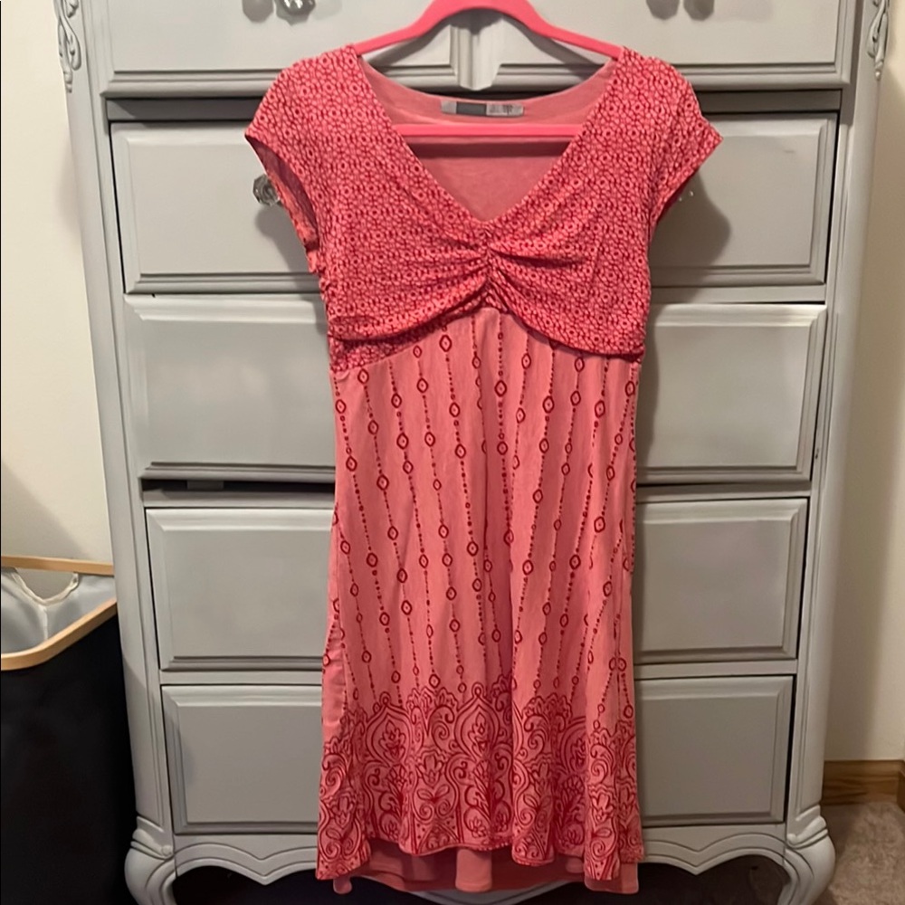 Athleta Burnout Midi Dress with Sweetheart Neckline